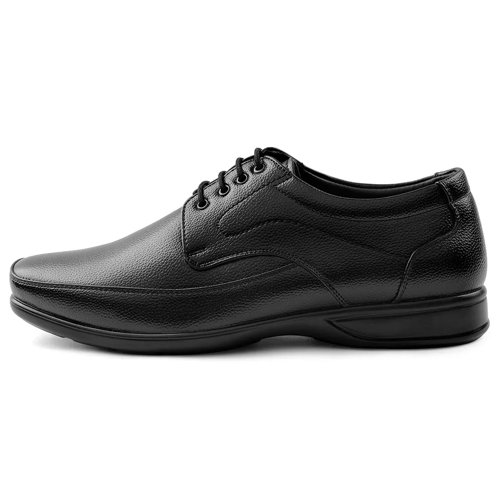 Pop Shade Fortune Black Lacing Formal Derby Shoes For Men HML-5E By Liberty