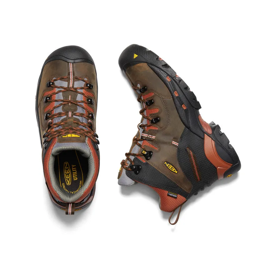 Comfy Fit Beach Comfort Men's Pittsburgh 6" Waterproof Boot (Soft Toe)  |  Cascade Brown/Bombay Brown