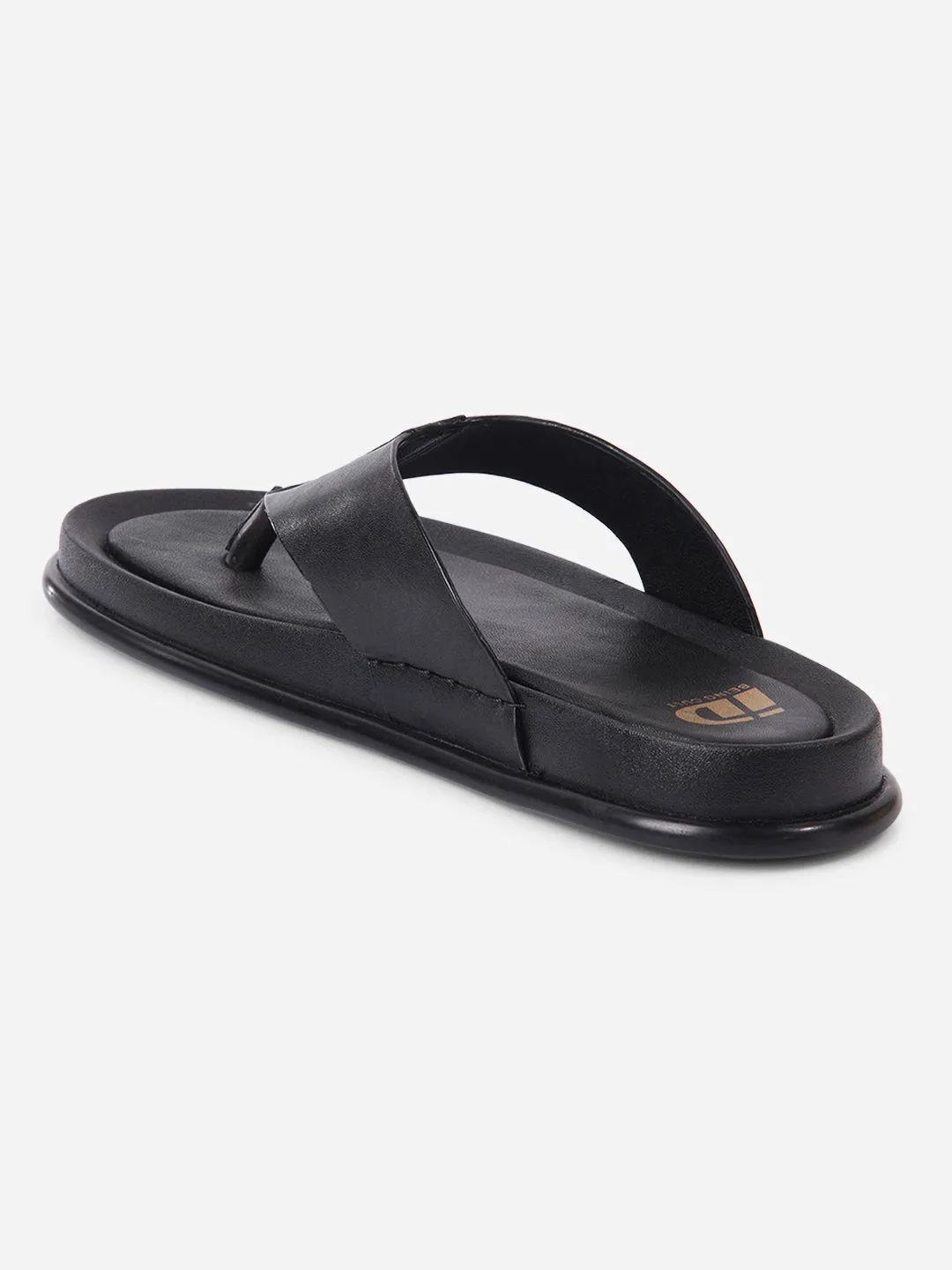 Day Long evening run Men's Black Thong Sandal (ID4268)