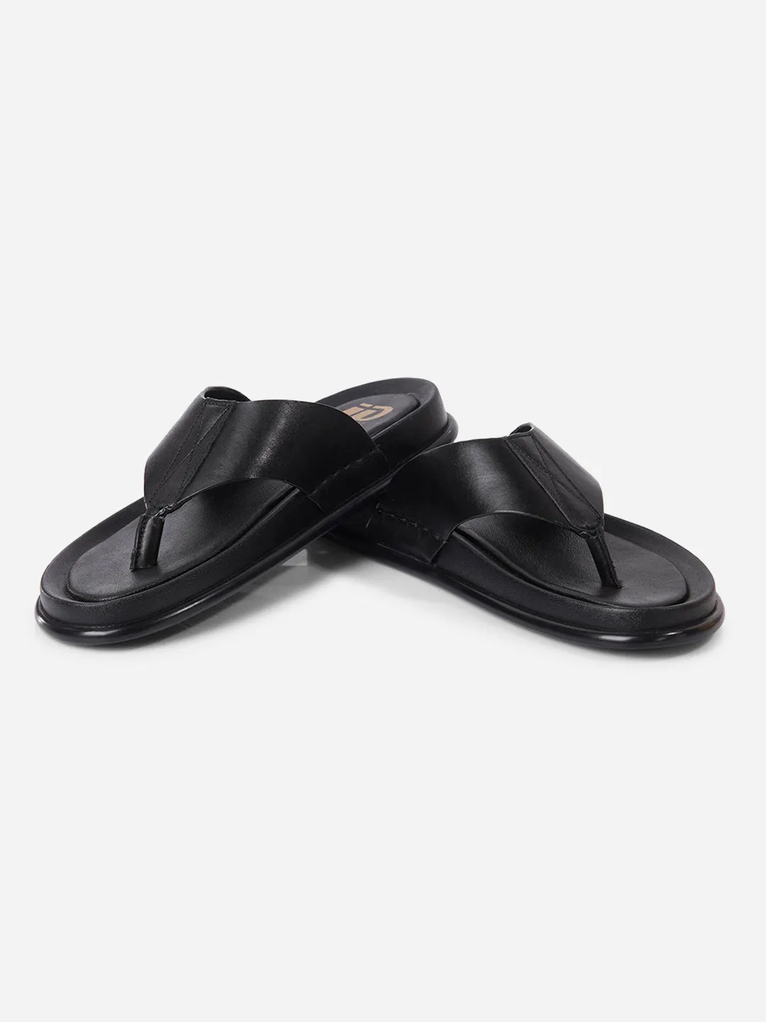 Men's Black Thong Sandal (ID4268) Teen Fun