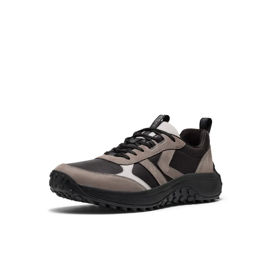 Urban Men's KS86 Leather Sneaker  |  Black/Steel Grey
