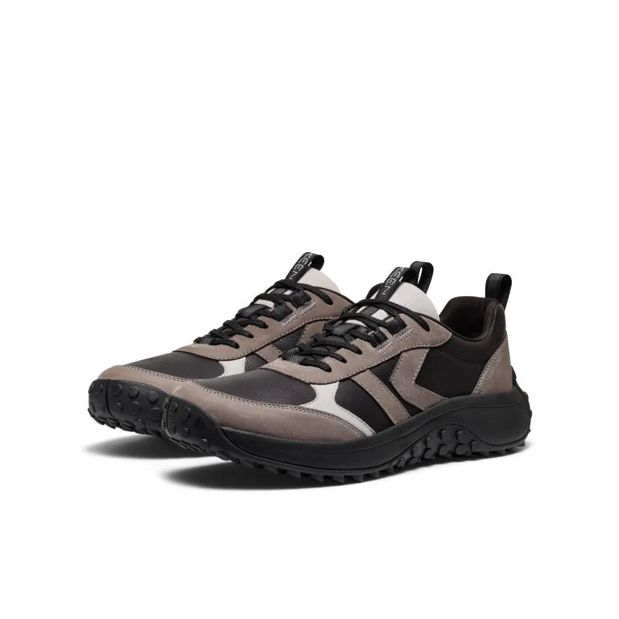 Men's KS86 Leather Sneaker  |  Black/Steel Grey Comfort Synthetic Everyday Ease