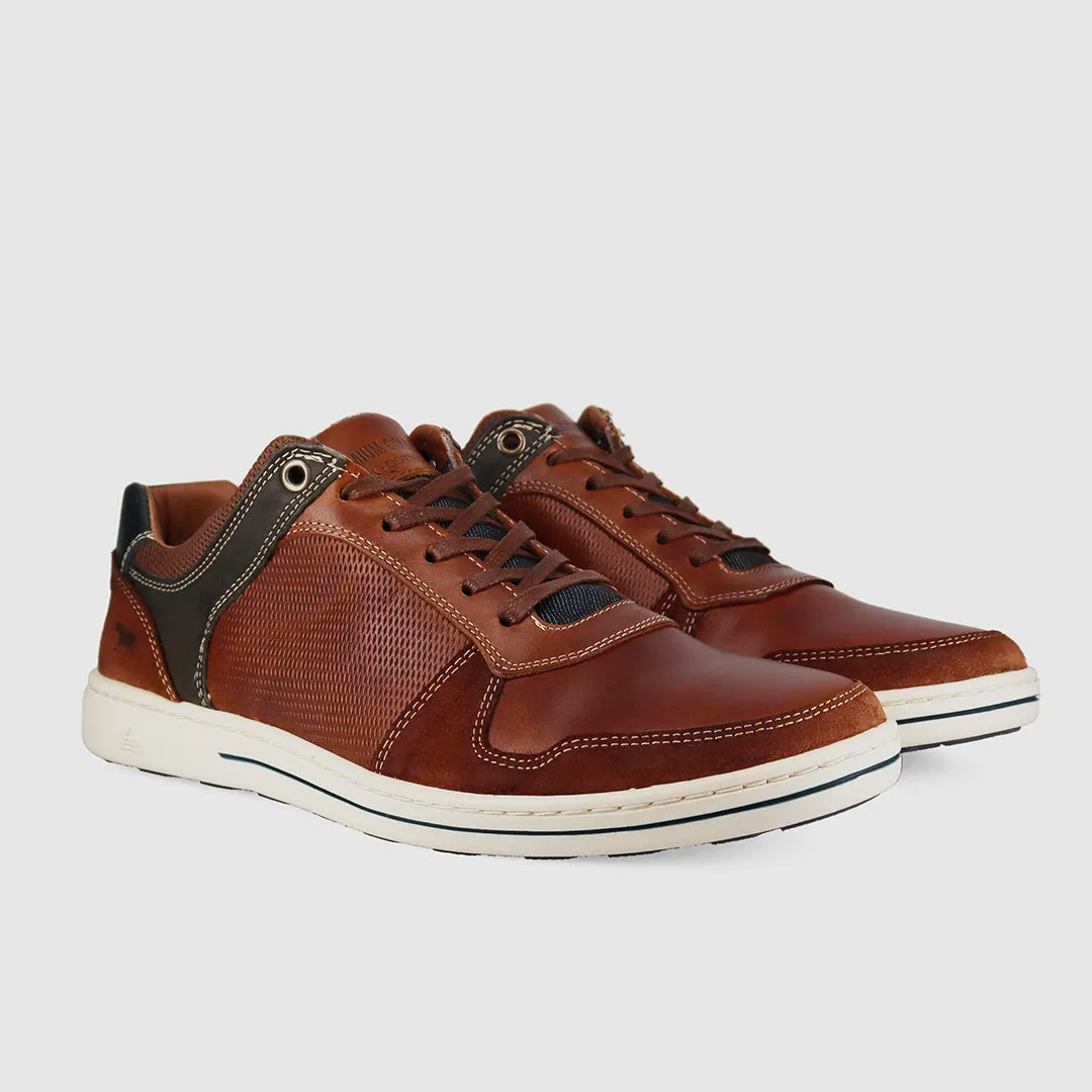Simple Match Shadow Look Archer Casual Shoes Tan