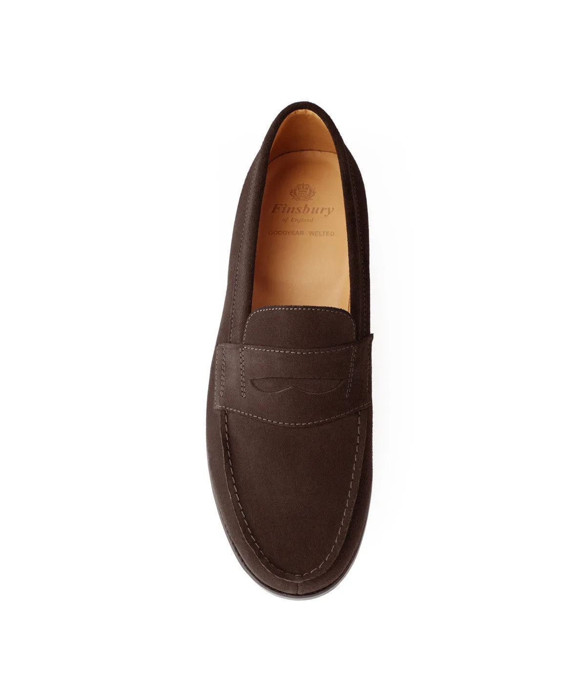 Mocassin COLLEGE 1986 Daim Marron Narrow Toe Box Reactive Cushioning
