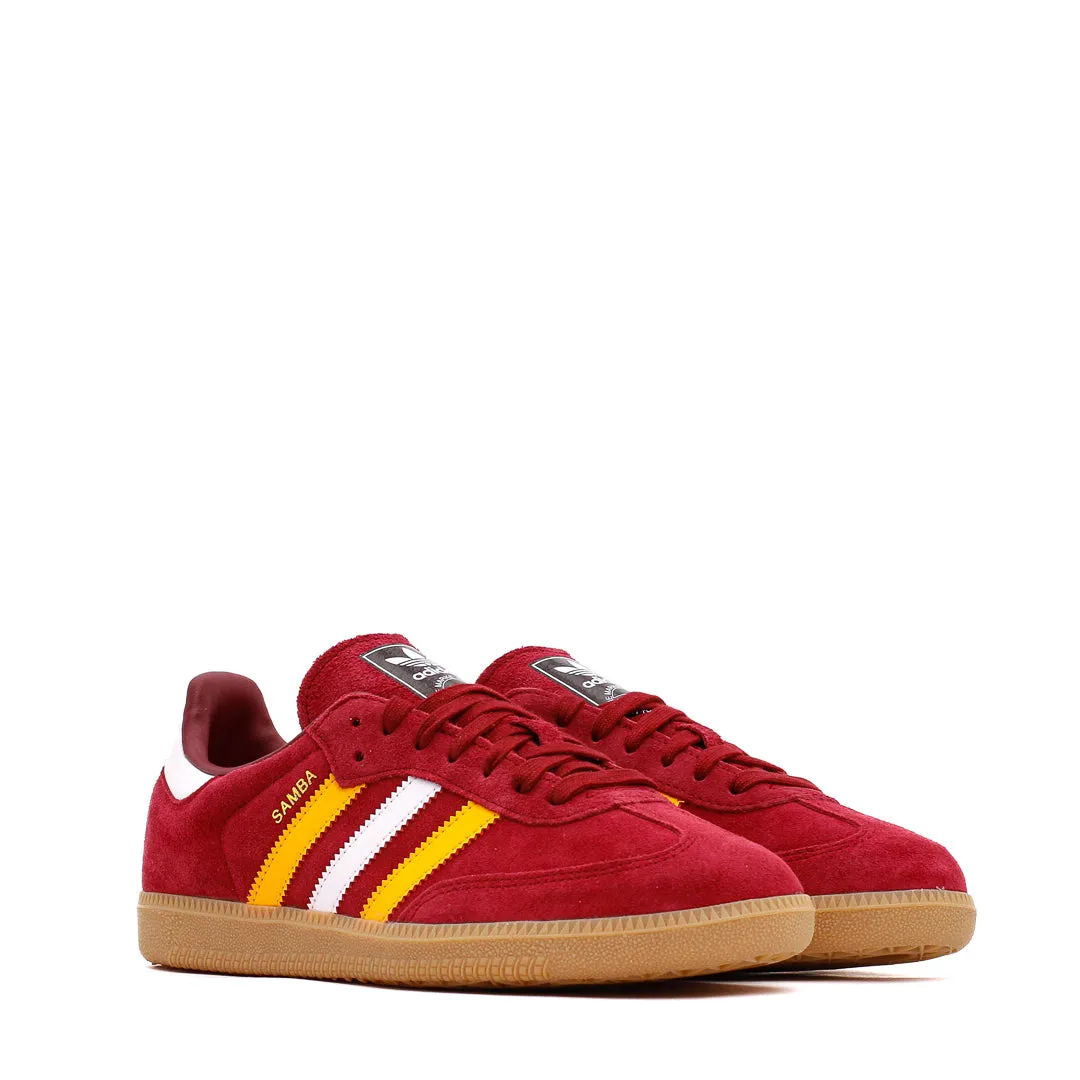 Bold Neon Rain Safe Adidas Originals Men Samba OG Burgundy IG1825