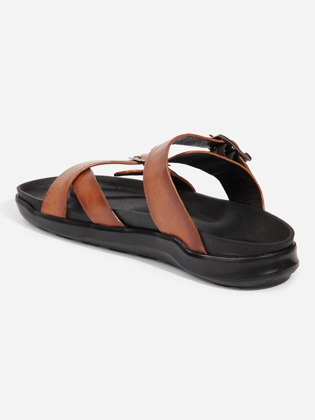 Work Ready Camera Look Men Tan Sandal / Slipper (ID4223)