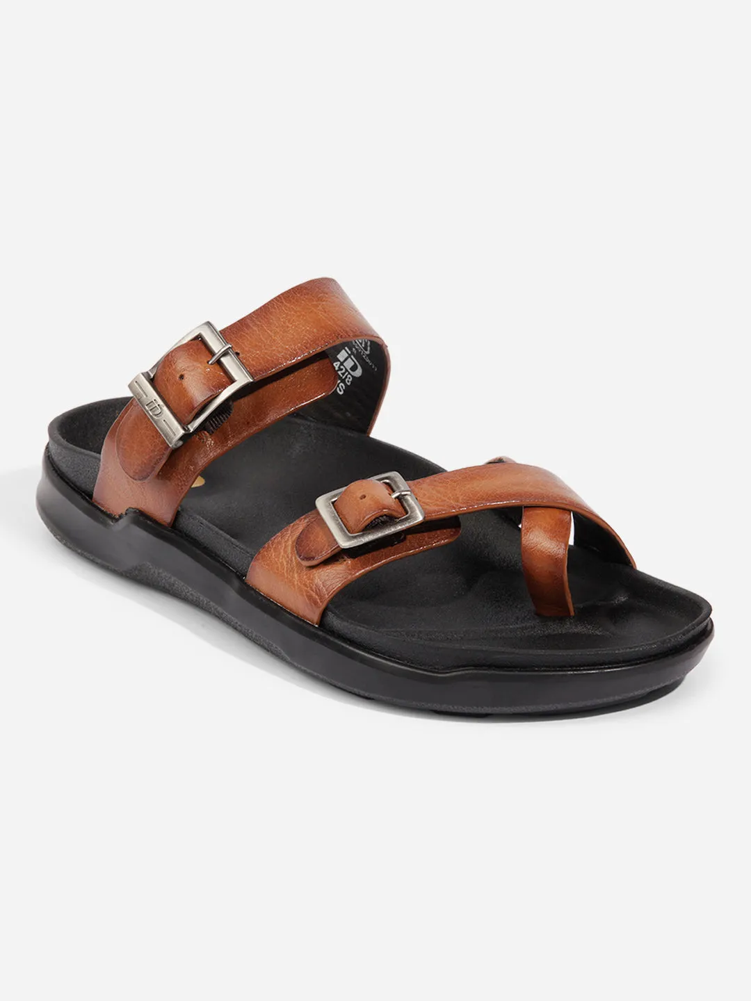 Party Glow Club Edge Men Tan Sandal / Slipper (ID4223)