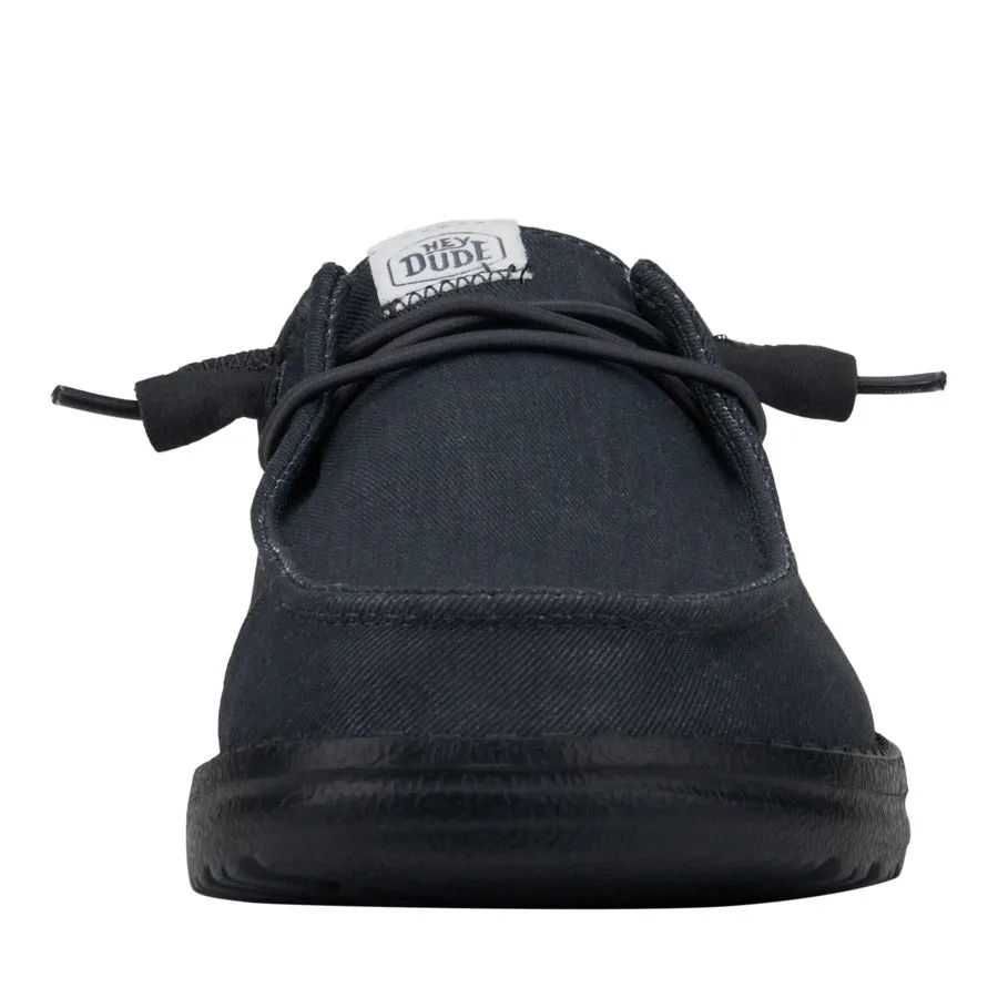 Teen Edge Wendy Stretch Canvas Wide - Black/Black