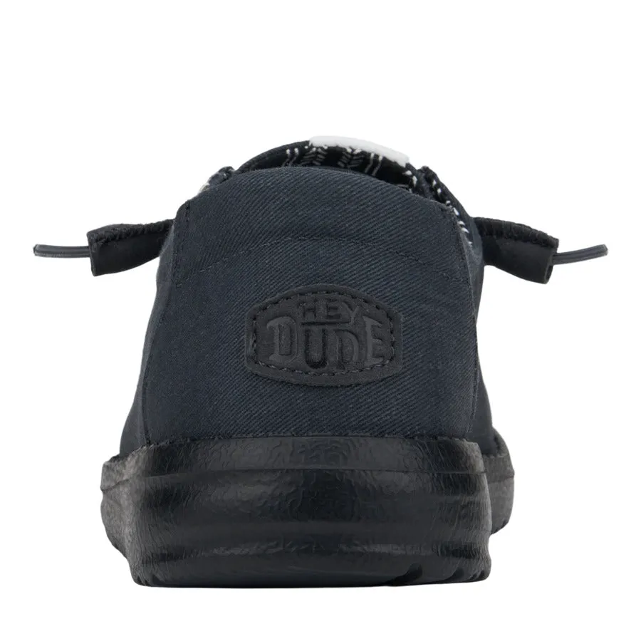 Wendy Stretch Canvas Wide - Black/Black senior care