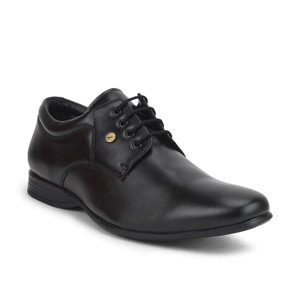 Plush Pad Italian Edge Fortune (Black) Formal Lace Up Shoes For Men Robert-2 By Liberty