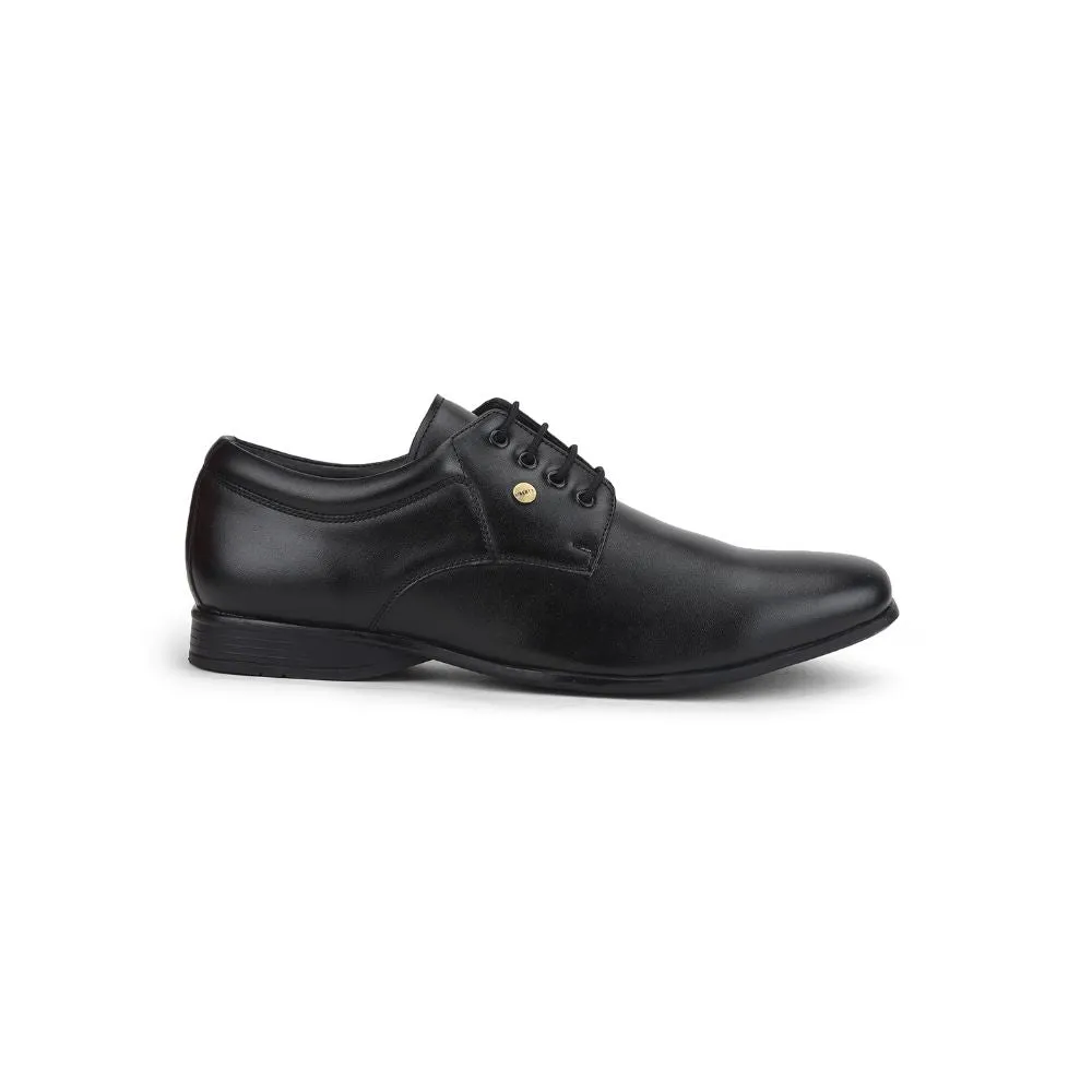 First Look Padded Tongue Fortune (Black) Formal Lace Up Shoes For Men Robert-2 By Liberty