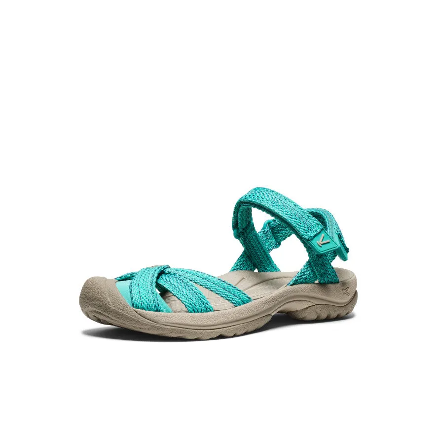 Women's Bali Strap Sandal  |  Bright Aqua Cushioned Feel