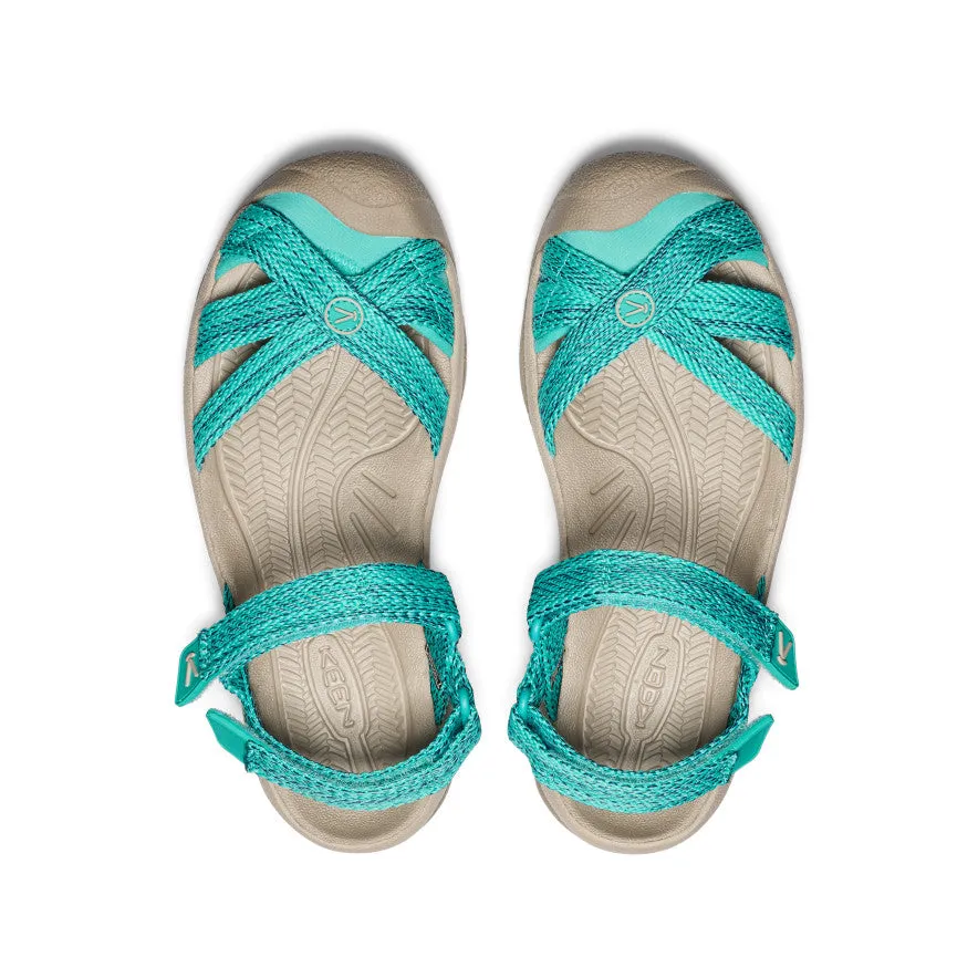 Women's Bali Strap Sandal  |  Bright Aqua Runner's Choice Motion Style