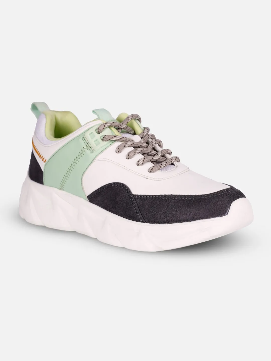 Intense Workout Power Moves Women's White/Grey All Seasons Wearing Sneakers (IU1005)