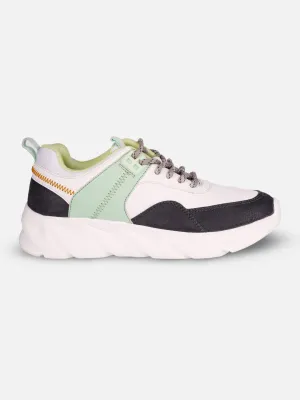 Women's White/Grey All Seasons Wearing Sneakers (IU1005) High Rebound Foam