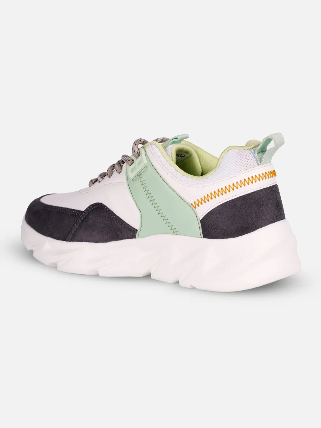Trending Style Women's White/Grey All Seasons Wearing Sneakers (IU1005)