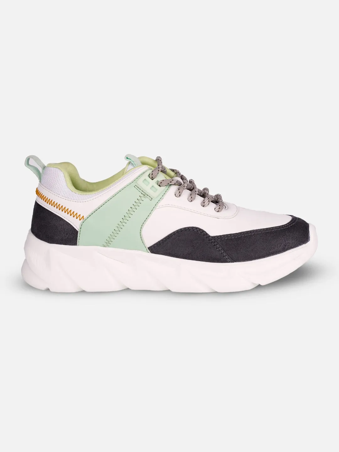 Women's White/Grey All Seasons Wearing Sneakers (IU1005) High Rebound Foam
