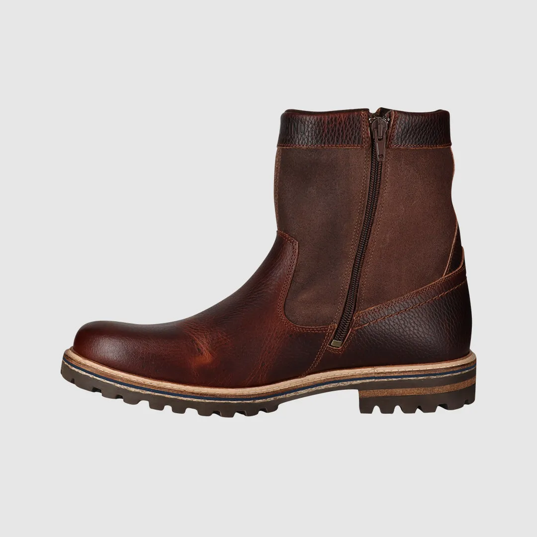 Comfort Lining Cold Weather Commuter Climate Friendly Wint Zip Up Boots Rust