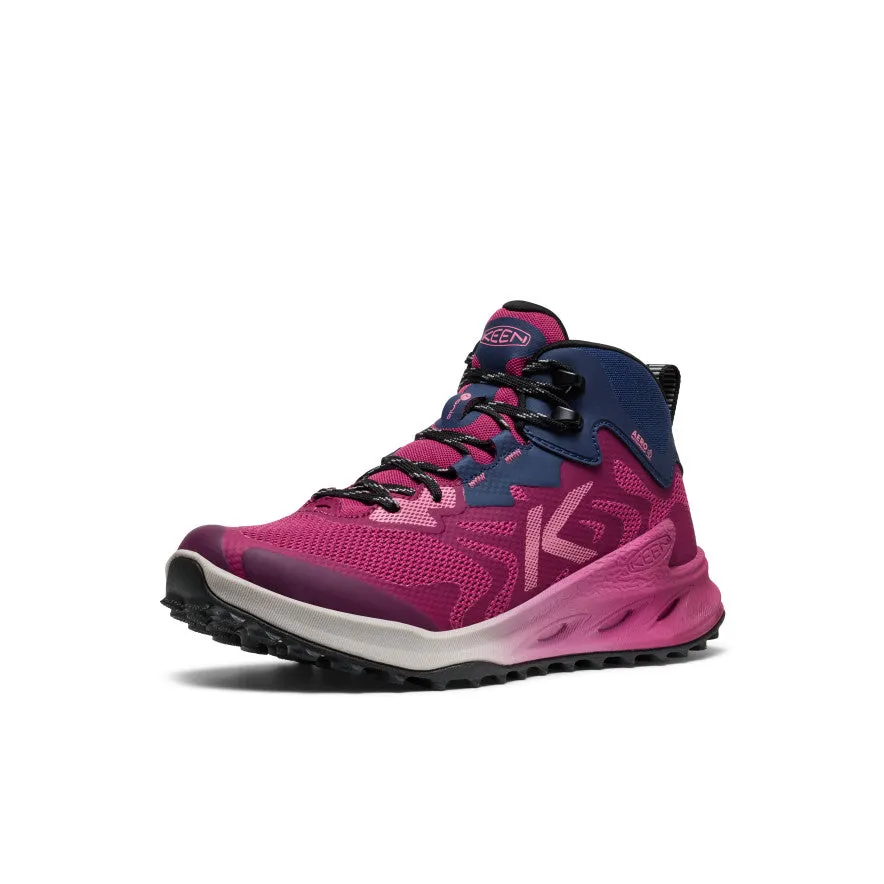 Heel counter Women's Zionic NXT Waterproof Hiking Boot  |  Beaujolais/Pink Lemonade