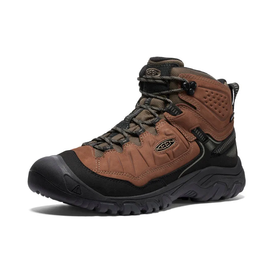Men's Targhee IV Wide Waterproof Hiking Boot  |  Bison/Black Gel Padding Slip Comfort Sandals