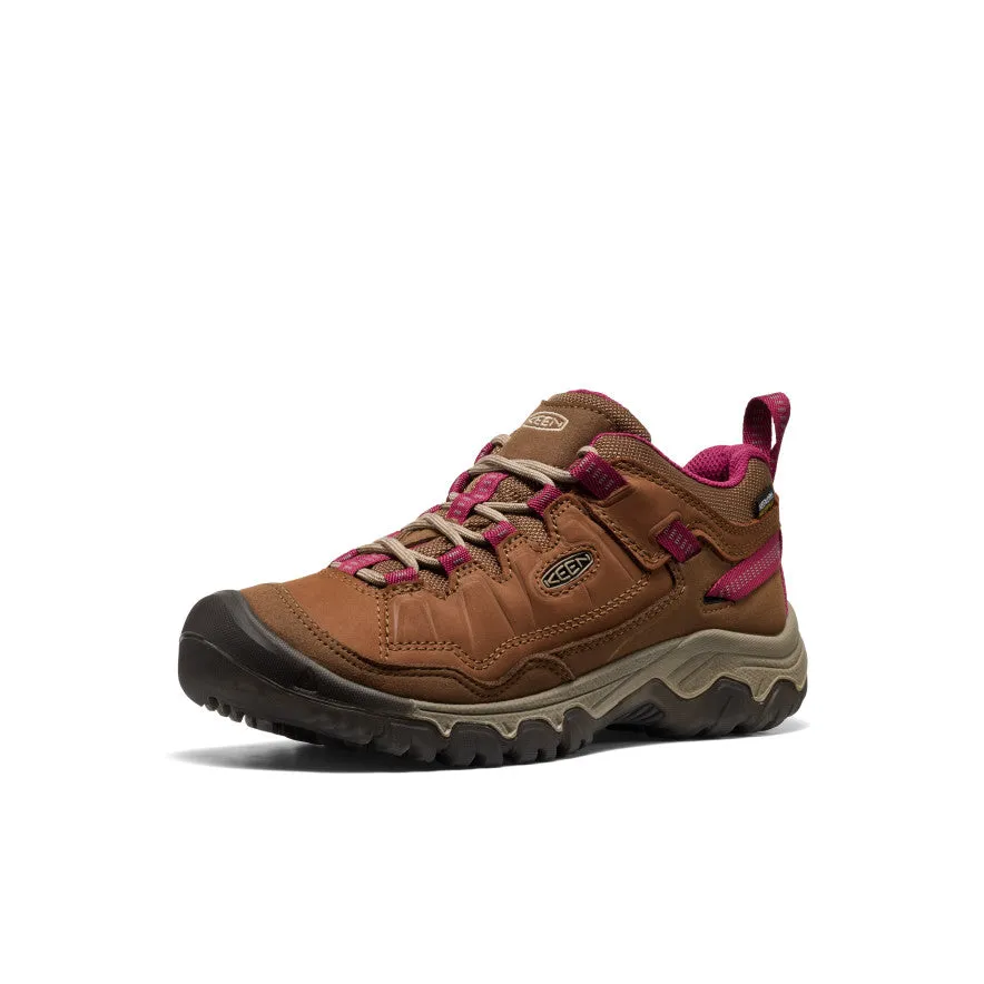Women's Targhee IV Waterproof Hiking Shoe  |  Bison/Beaujolais SyntheticUpper