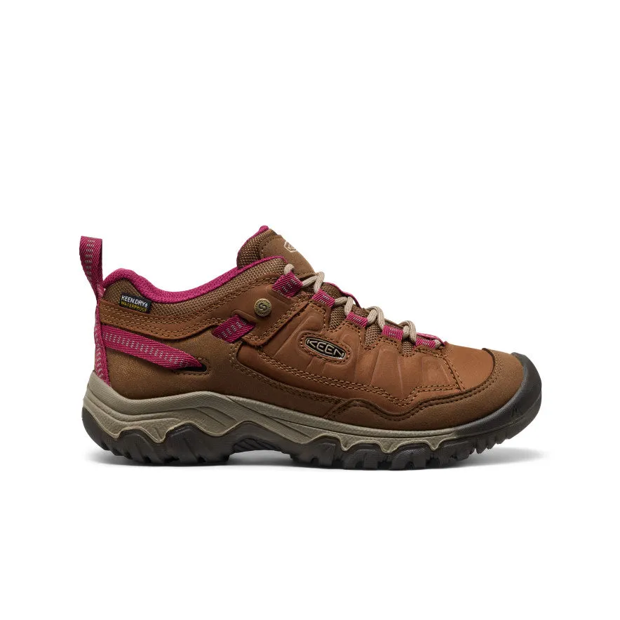 Women's Targhee IV Waterproof Hiking Shoe  |  Bison/Beaujolais Instant Relaxation Easy Beach Footwear