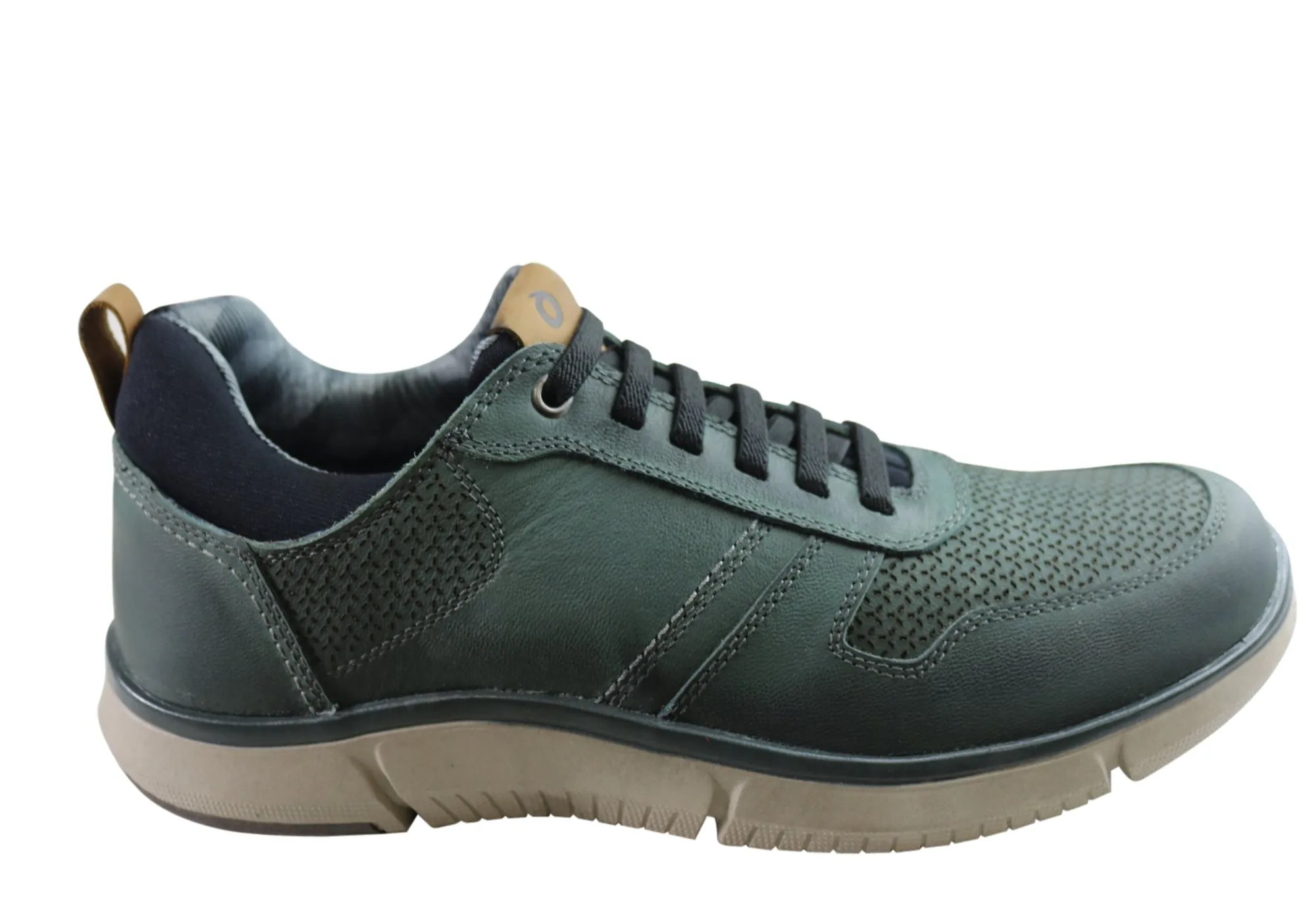 Anti   Blister MeshMaterial Sollu Declin Mens Leather Slip On Casual Shoes Made In Brazil