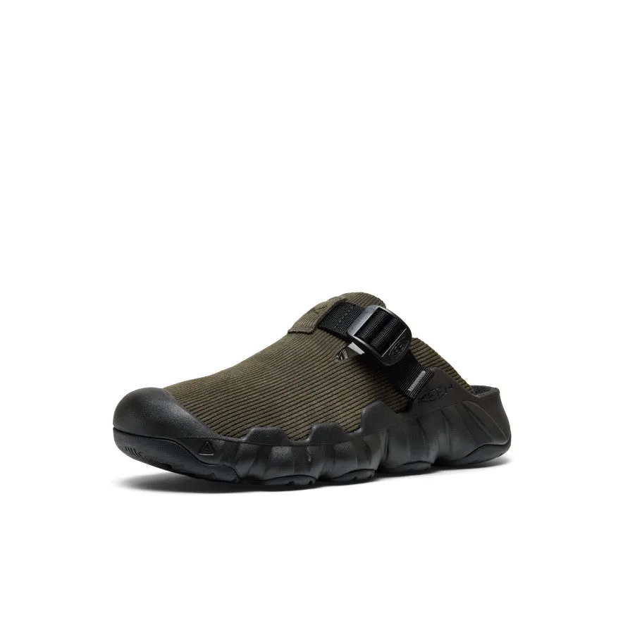 Foot Relax Breathable Perforated Panels Men's Hyperport Leather Clog  |  Sea Turtle/Black