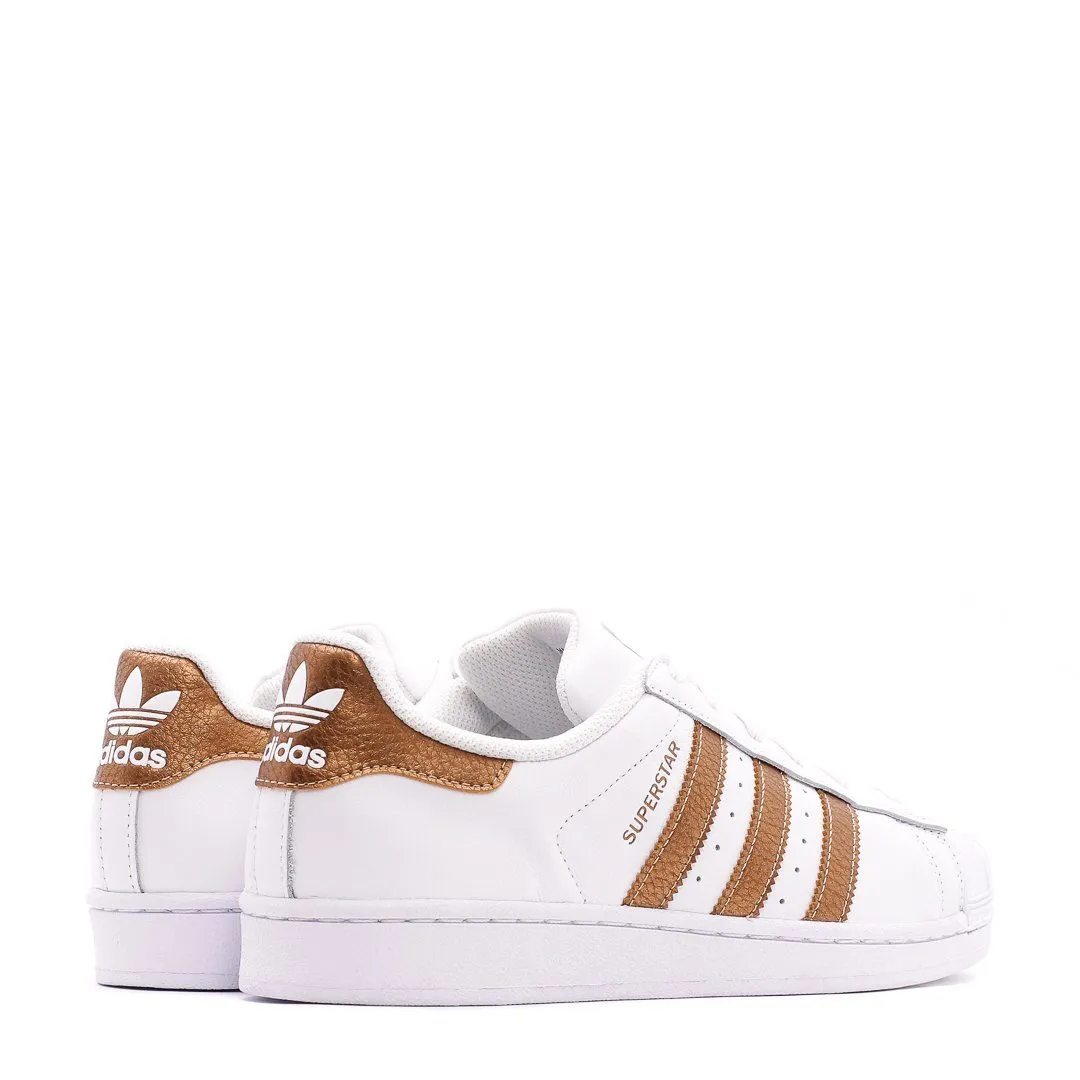 Adidas Originals Superstar Junior White Copper CQ0769 Breathable Indoor Fitness Silk Feel