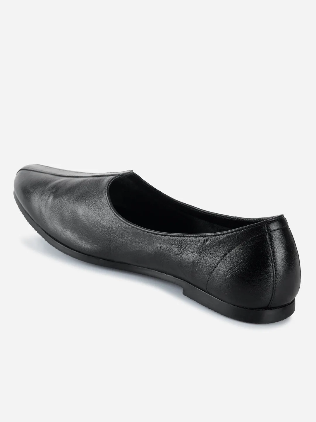 Men's Black Ethnic Jalsa Jooti and Mojaris (ID1077) Foot Ease