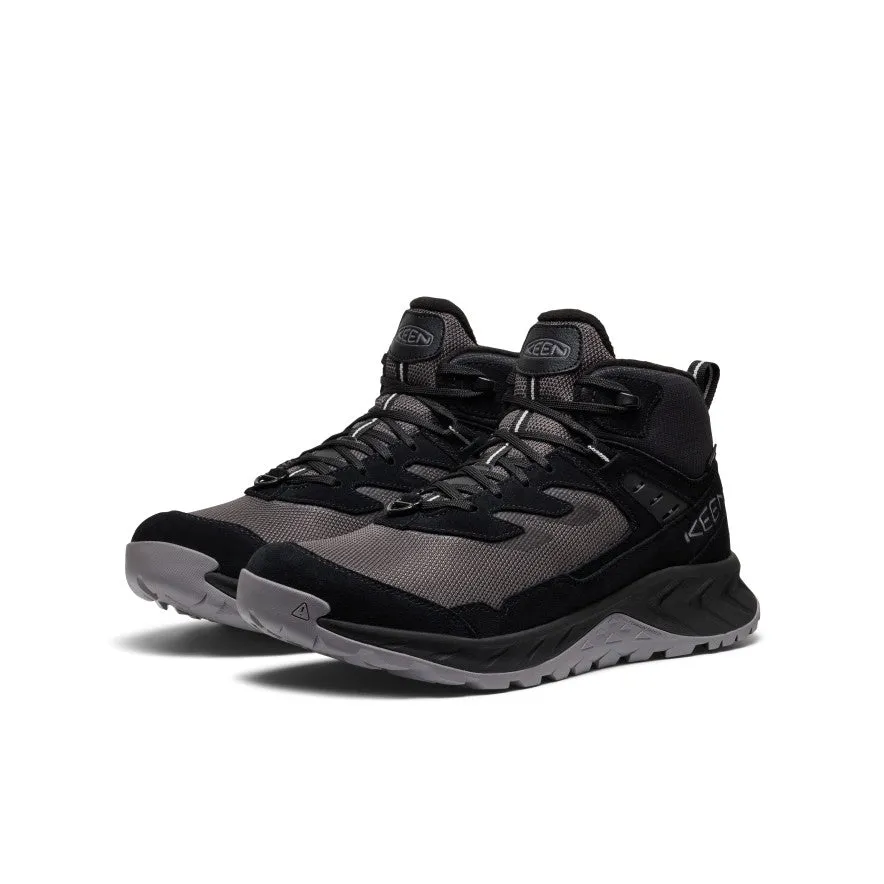 Curve Hug Leather Touch Men's Hightrail Polar Hiking Boot  |  Black/Steel Grey