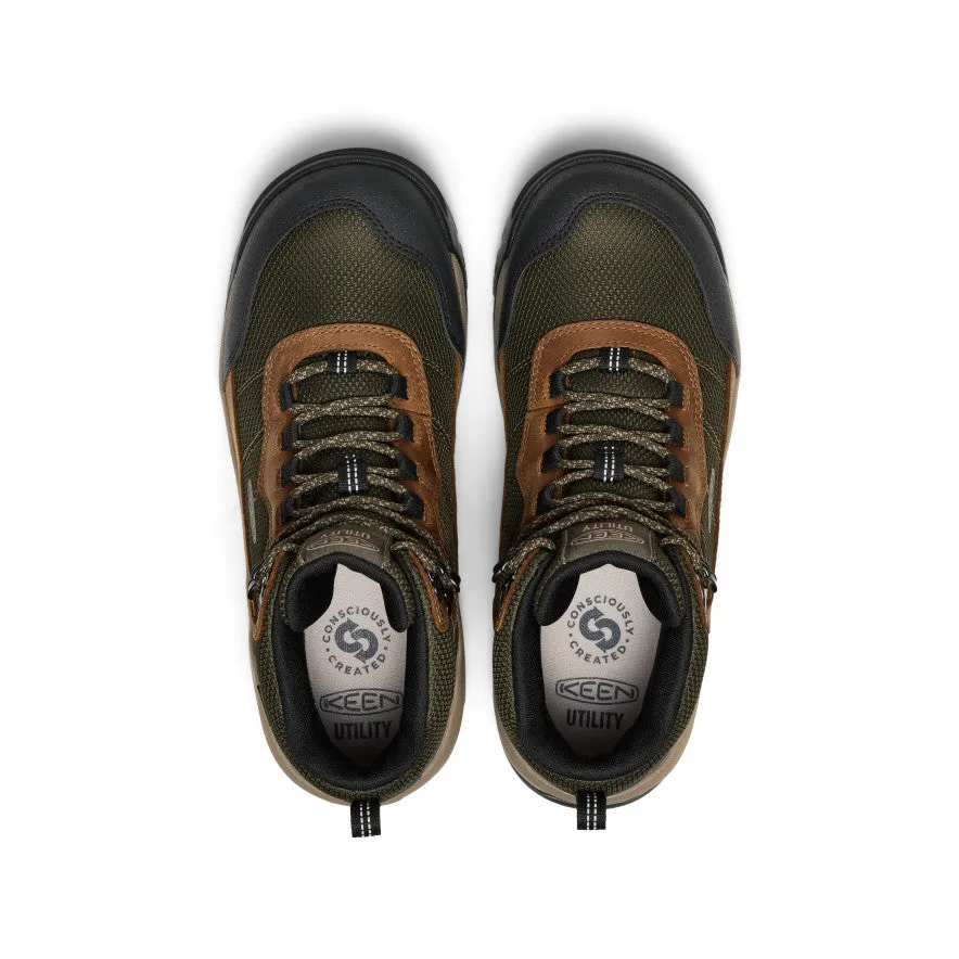 Men's Skokie Waterproof Work Boot (Soft Toe)  |  Forest Night/Black Soft Step-On Relaxing Fit