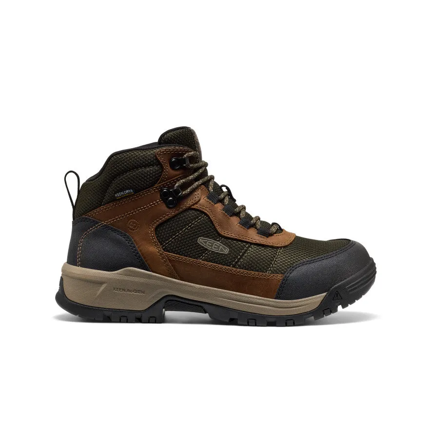 Comfy Step Odorless Men's Skokie Waterproof Work Boot (Soft Toe)  |  Forest Night/Black
