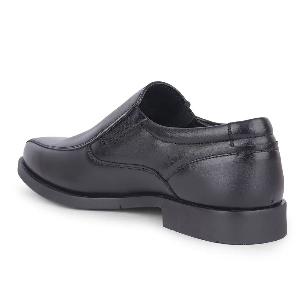 Fortune By Liberty Mens ECO-4E Black Casual Non Lacing Shoes Safety Shade Soft Padding