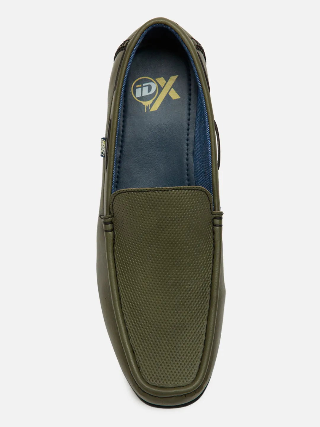Field Fast Urban Style Men's Olive Moc Toe Casual Loafer (IX1014)