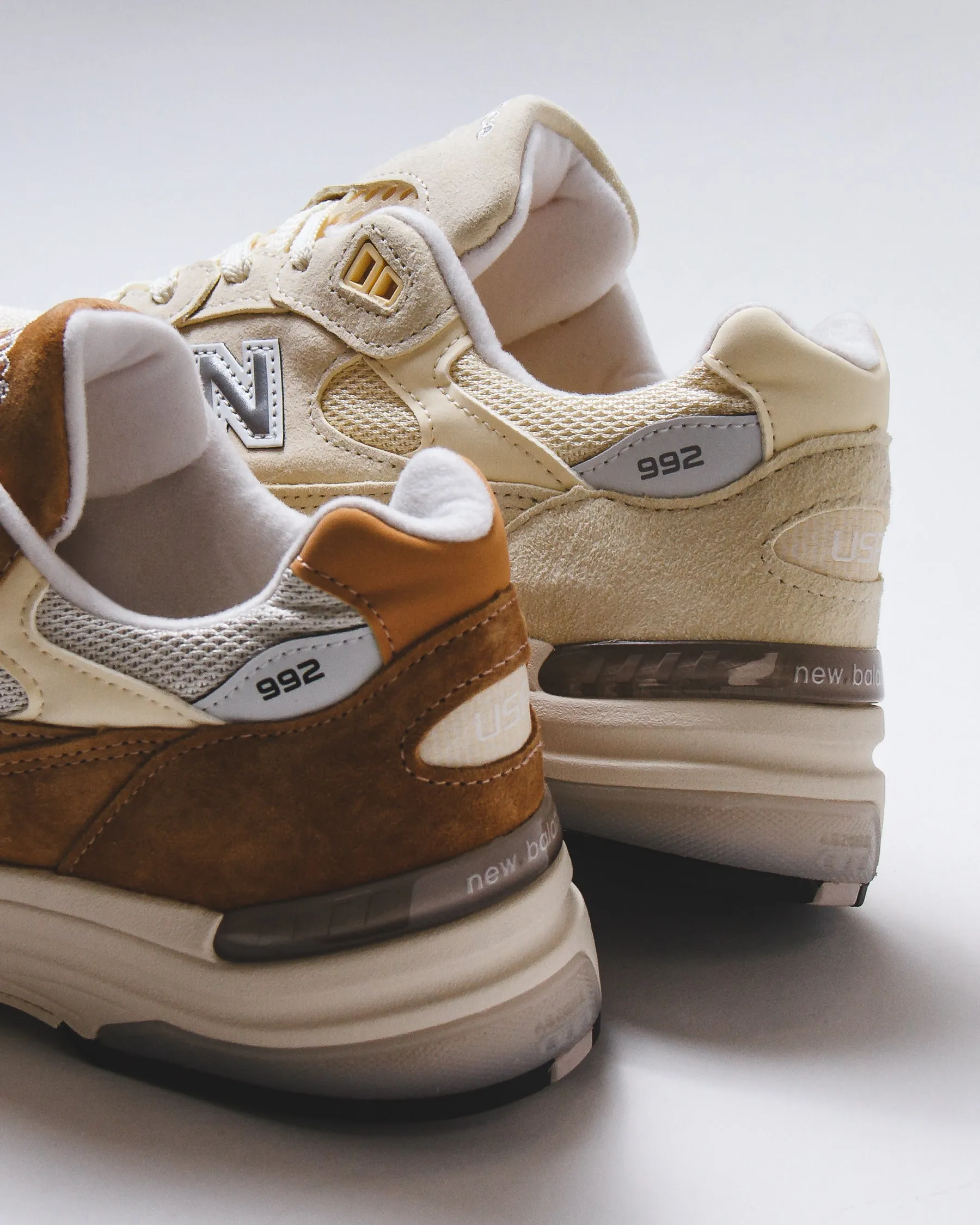 New Balance Unisex Made in USA 992 Sweet Caramel Core U992CC heel cup