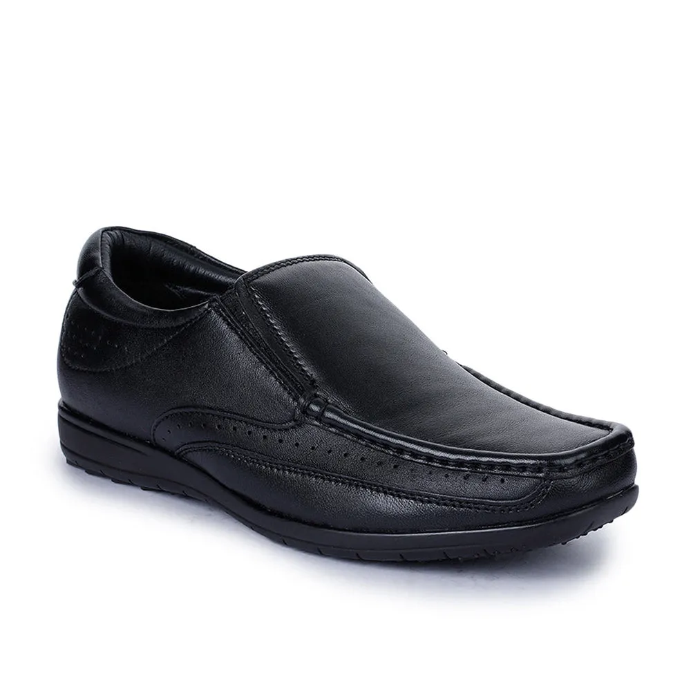Healers Formal (Black) Slip-On Loafers Shoes For Men FL-1415 By Liberty Win Step True Fit