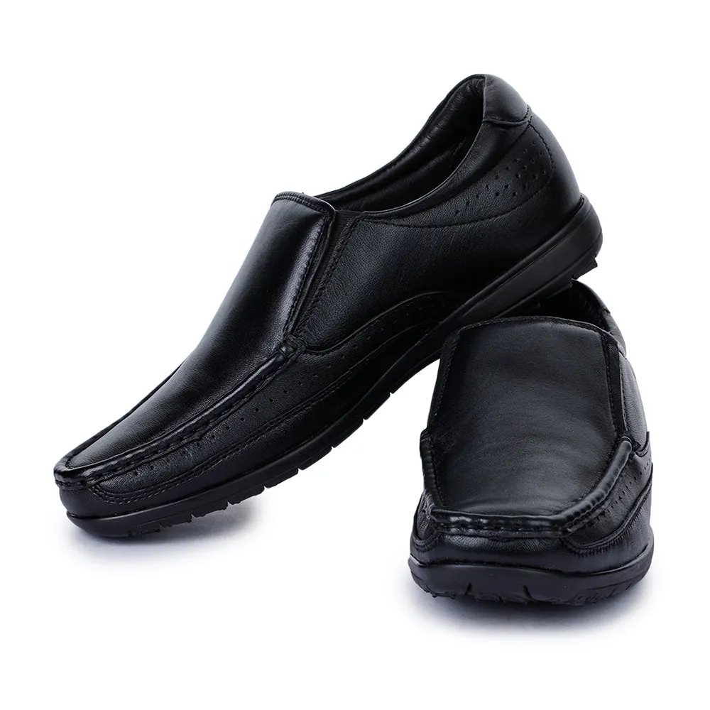 Gloss Shine Safety Shade Healers Formal (Black) Slip-On Loafers Shoes For Men FL-1415 By Liberty