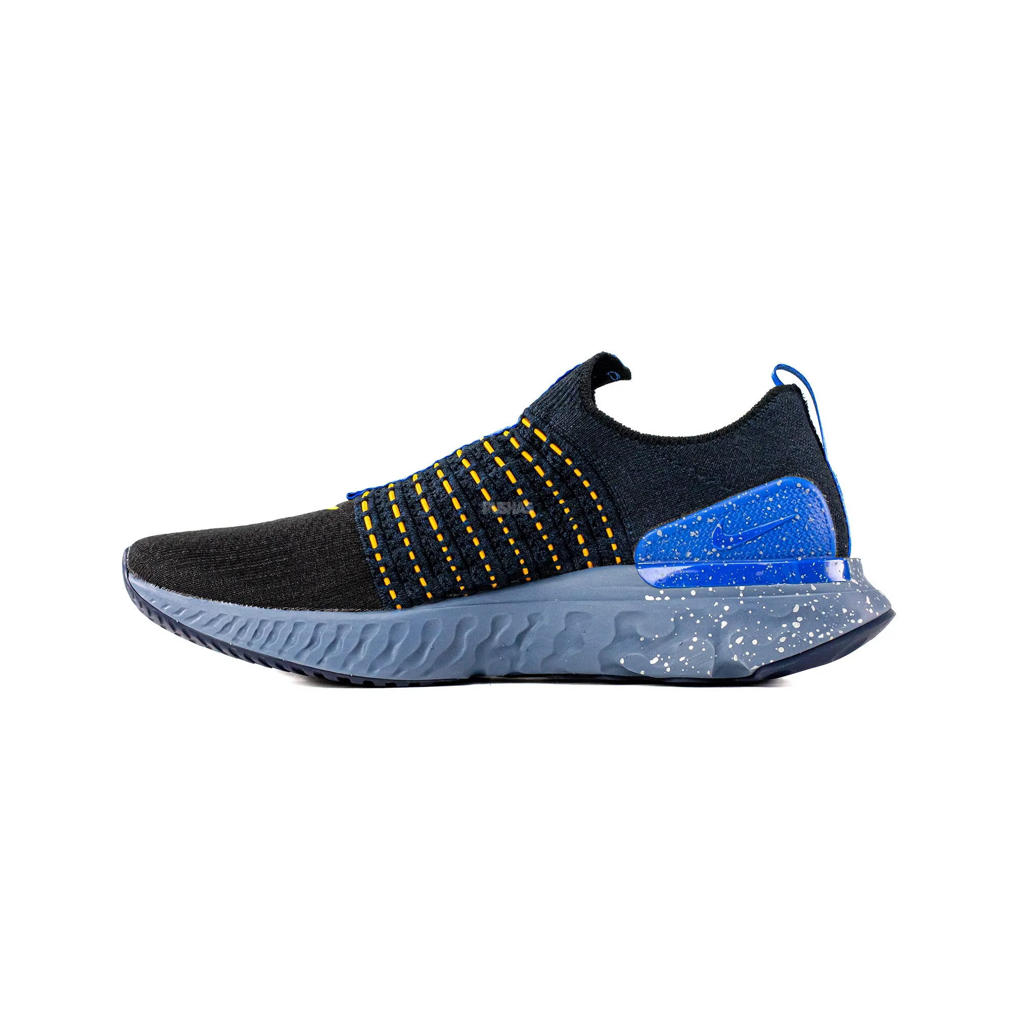 Nike React Phantom Run Flyknit 2 'Black Hyper Royal' (2022) Lightweight Form Road Trip Adult Ease