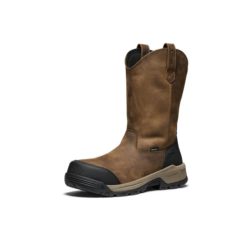 Men's Evanston Pull-On Waterproof Boot (Carbon Toe)  |  Bison/Black Future Walk