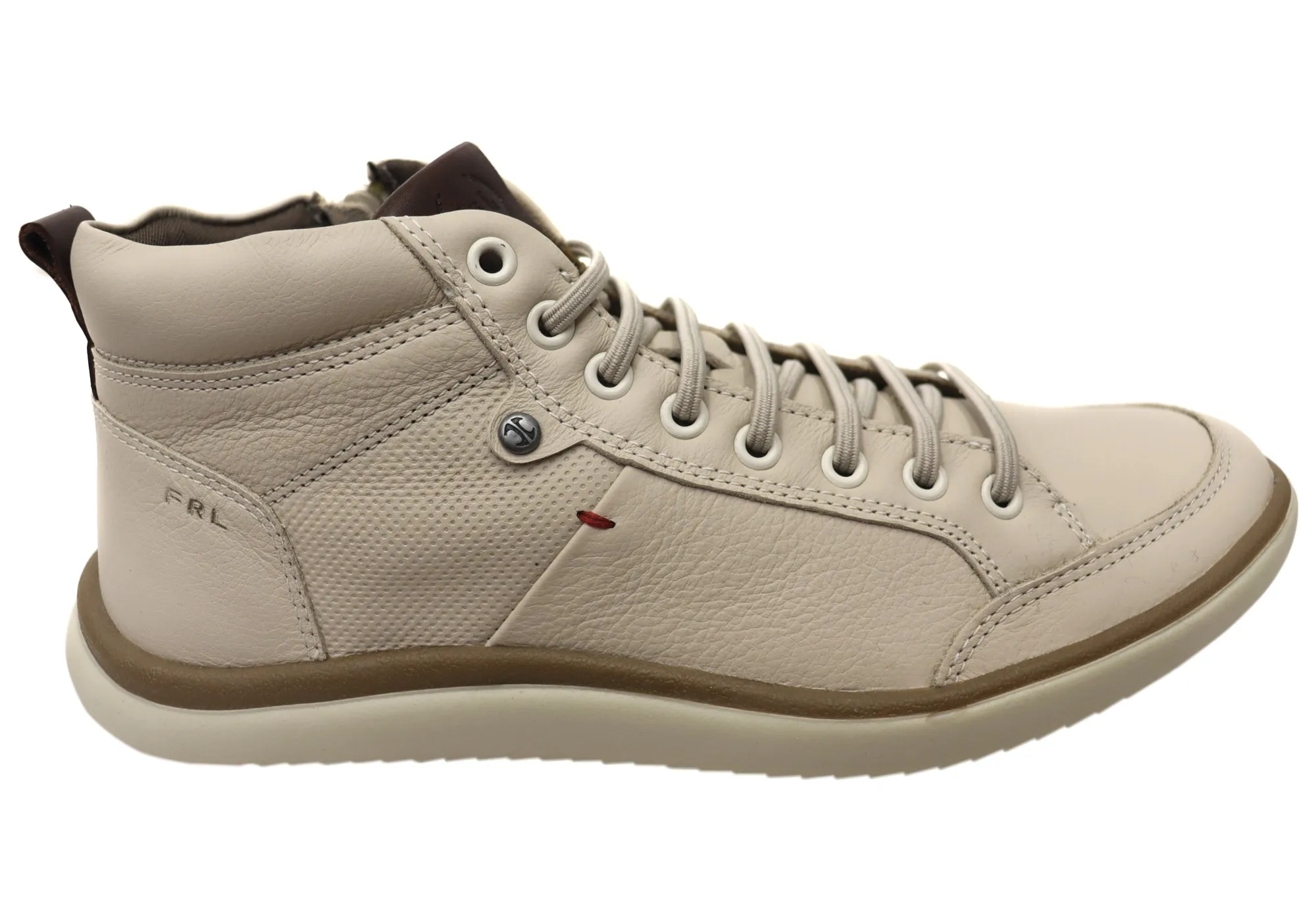 Flexible Materials Ferricelli Dorado Mens Comfortable Leather Casual Boots Made In Brazil