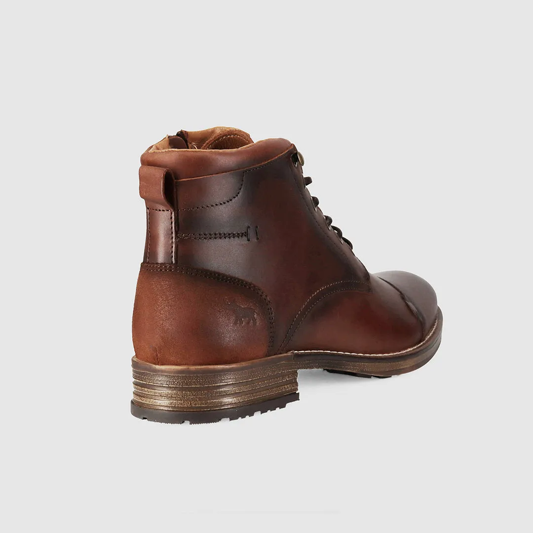 Scotia Lace Up Boots Burnished Brown Nature Lover