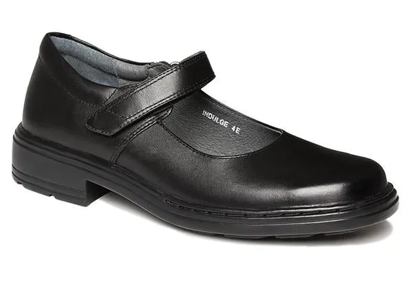 Clarks Indulge Senior Girls Black Mary Jane Leather School Shoes Waterproof kids' items