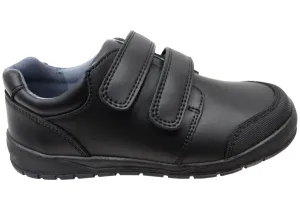 Grosby Good Fit Twin Tab Kids Leather Adjustable Strap School Shoes Fall kids' attire
