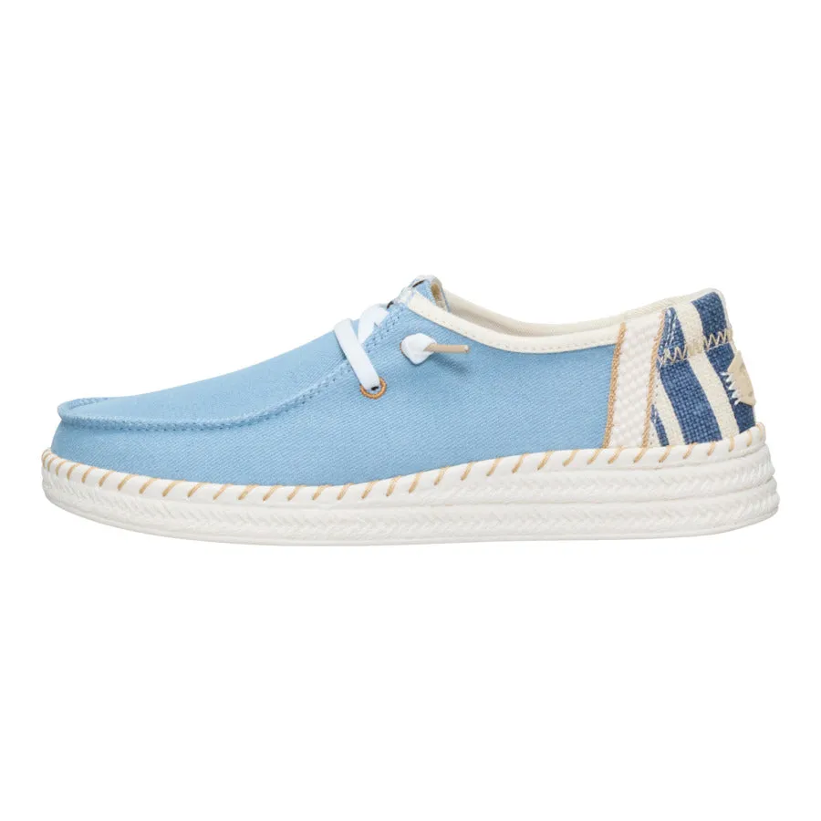 Wendy Espadrille Denim - Light Blue Cushioned Base Health Focused