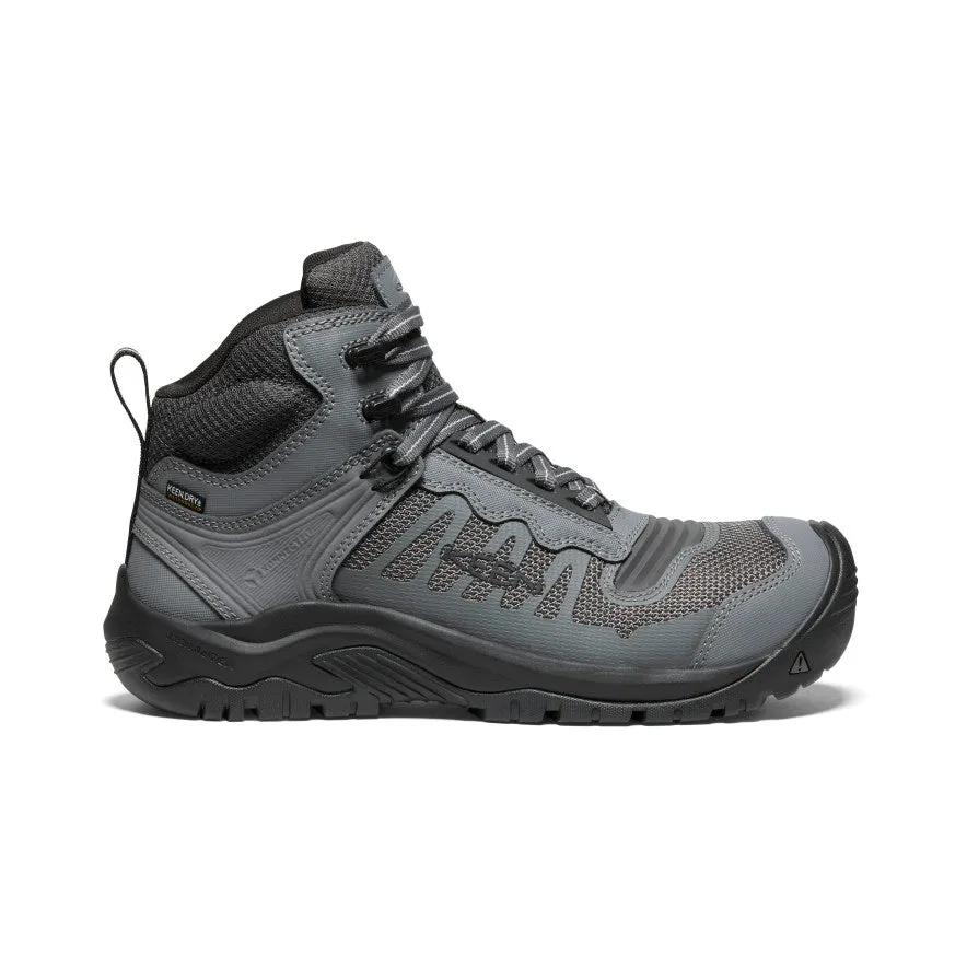 Round Toe Men's Reno Mid Waterproof (Carbon Toe)  |  Magnet/Black