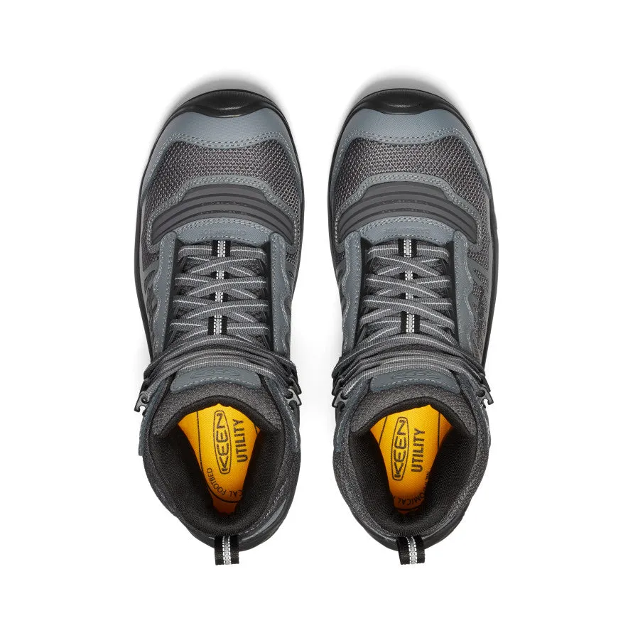 Men's Reno Mid Waterproof (Carbon Toe)  |  Magnet/Black Comfortable Footbed Easy Wear Footwear