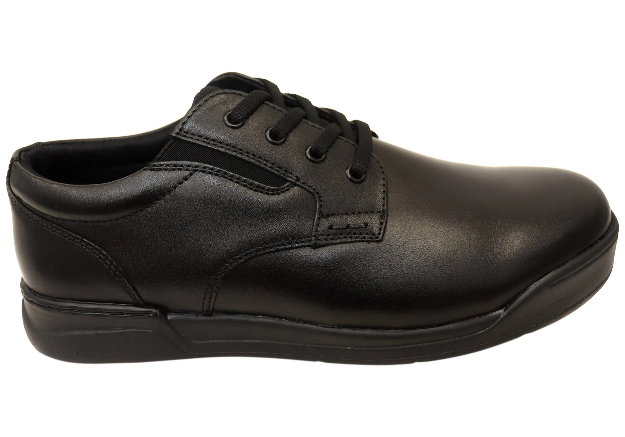 Teen - sized shoes Shock Absorbing Nunn Bush By Florsheim Mens Defender EE Extra Wide Leather Shoes