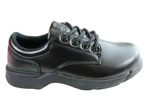 Lotto Study Youth Kids Lace Up Leather School Shoes Kids' outdoor shoes Abrasion resistant
