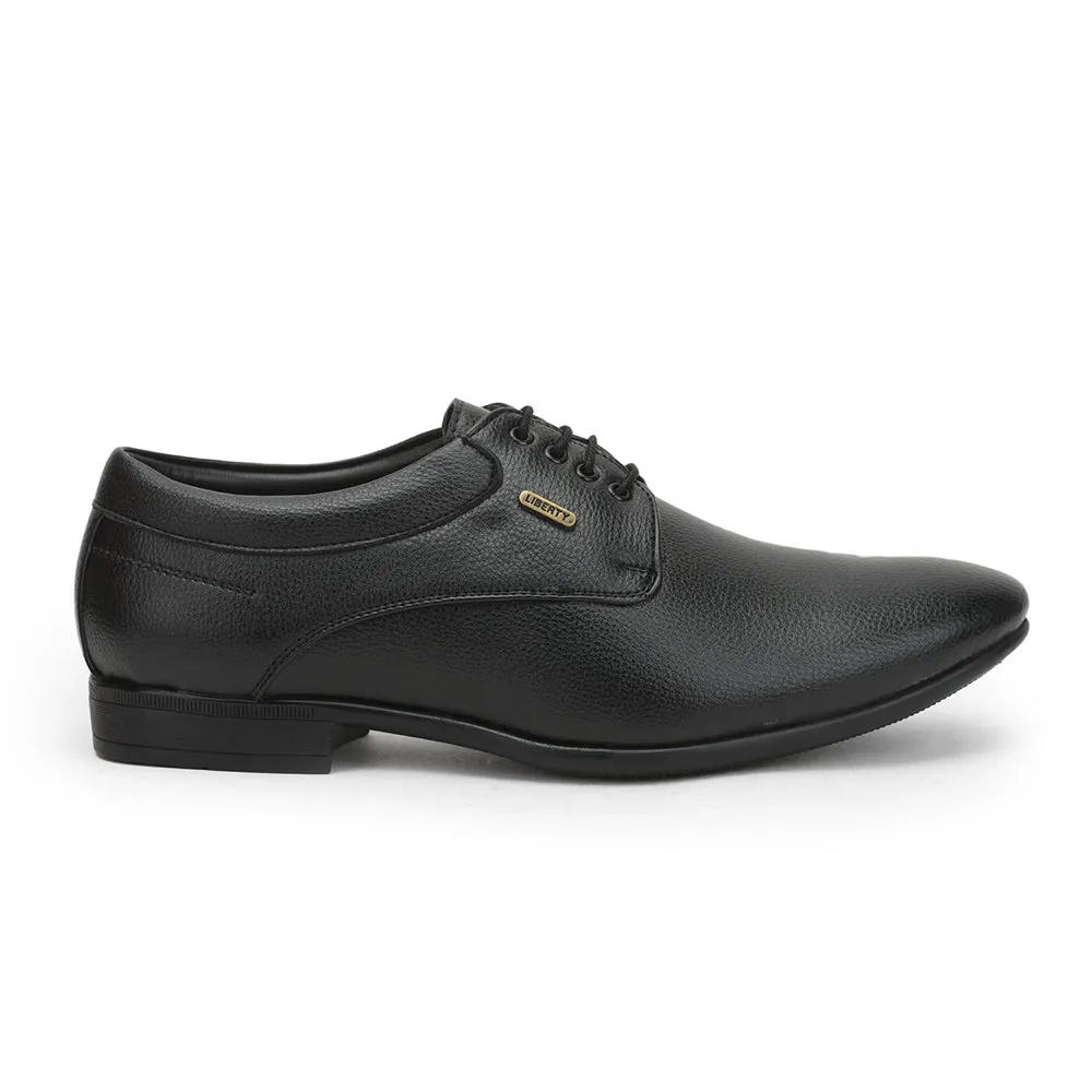 Gloss Grain Fortune (Black) Formal Lace Up Derby Shoes For Men HOL-110 By Liberty